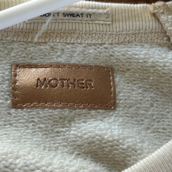 NWT MOTHER The Biggie Concert Raglan Sweatshirt XS xsmall $188 NEW - Picture 5 of 12